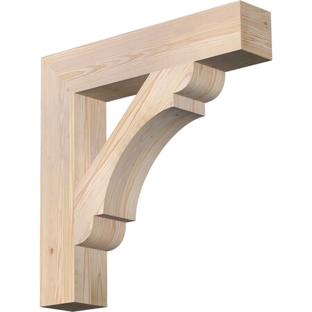 Ekena Millwork Olympic Block Smooth Bracket, Douglas Fir, 5 1/2"W x 30"D x 30"H BKT06X30X30OLY05SDF